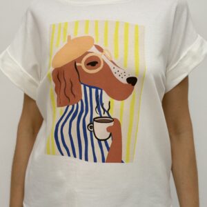 T-Shirt "Café Pup Parisienne"