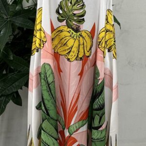 Maxi summer dress banana motive