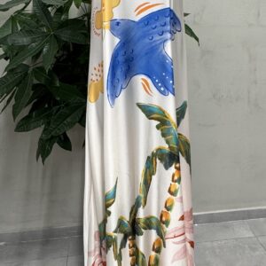 Maxi summer dress marine motive
