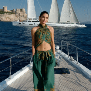 Tropical-Inspired Set – Top and Trousers