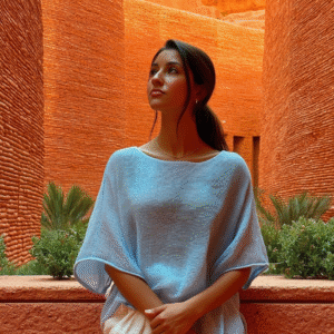 Knit Top with Short Sleeves - One size