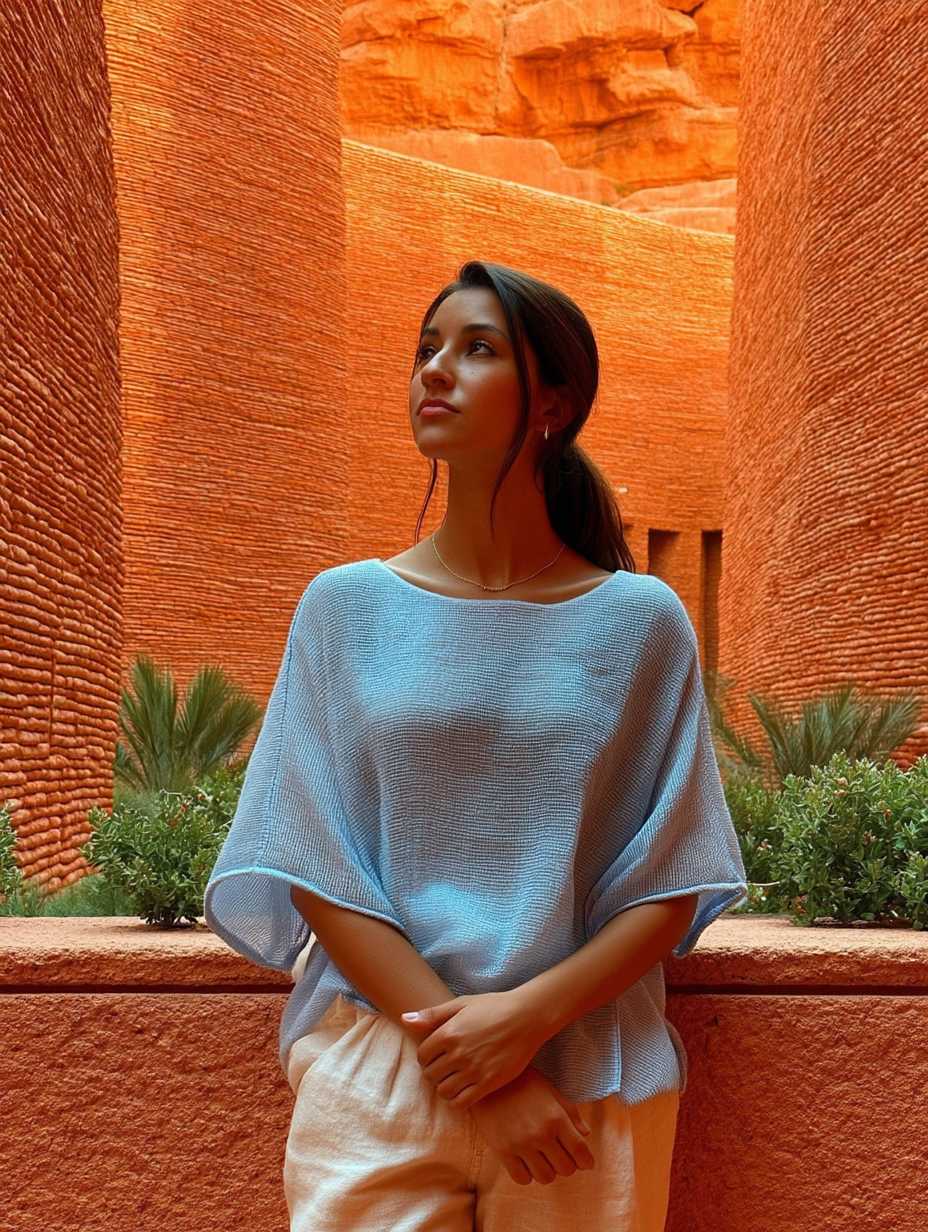 Knit Top with Short Sleeves - One size